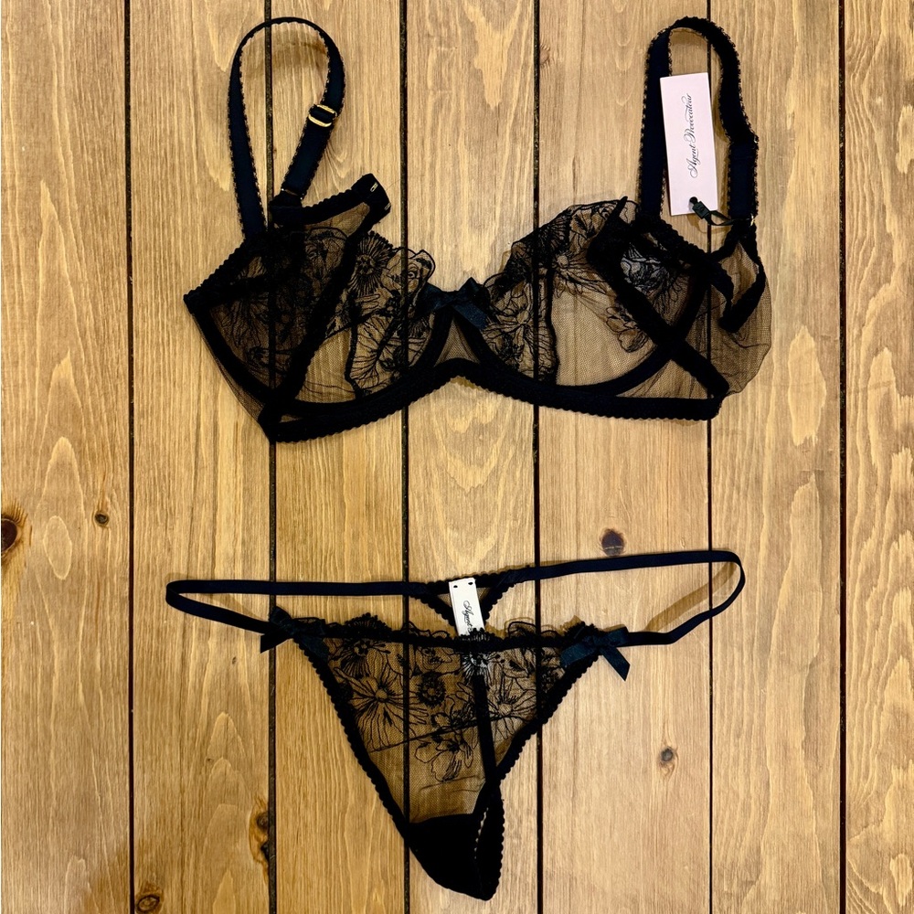 Agent Provocateur Jayce Lingerie Set in Black